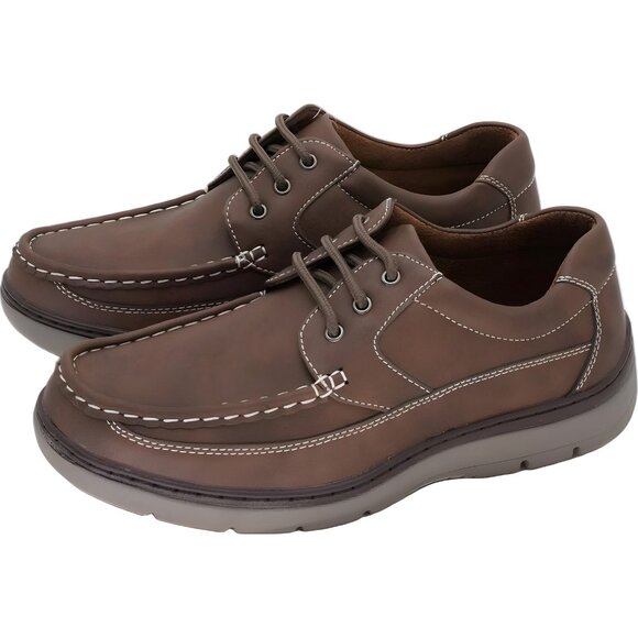 Aston Marc Lace-Up Comfort Boat Shoes Tan Casual Deck Men's US 8M - Picture 2 of 6